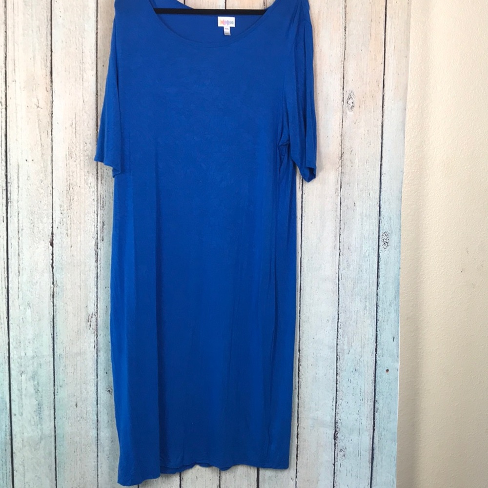 LuLaRoe Royal Blue Julia Midi Dress